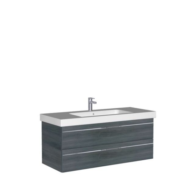 Pelipal Sprint Balto - SPRINT - Waschtisch mit Unterschrank, Graphit Struktur quer NB, 123 cm