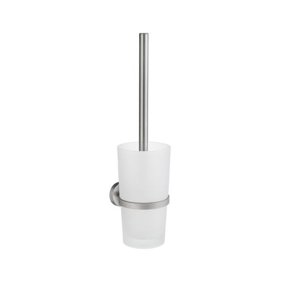 Smedbo Home WC-Bürste mit Halter aus Glas, mattchrom