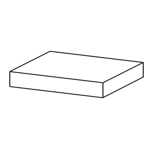 Puris Kera Plan Waschtischplatte, thermofoliert, 60-220 cm