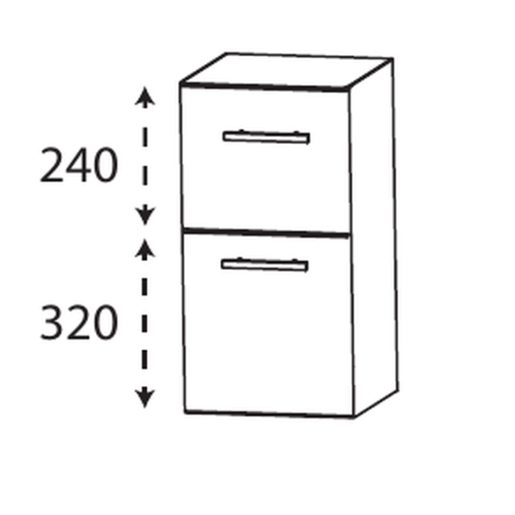 Puris Kera Plan Unterschrank, 40 cm