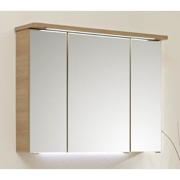 Pelipal Pineo Spiegelschrank mit LED-Streifen im Kranz, 82 cm
