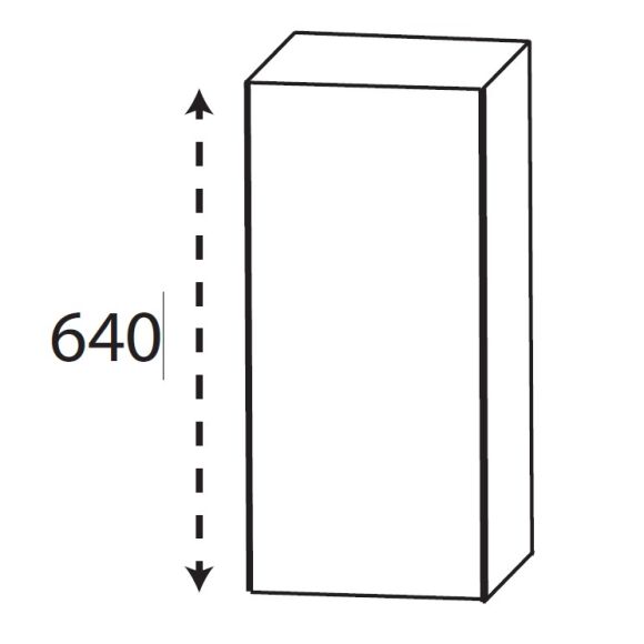 Puris Kera Plan Oberschrank, Grifflos, 30 cm