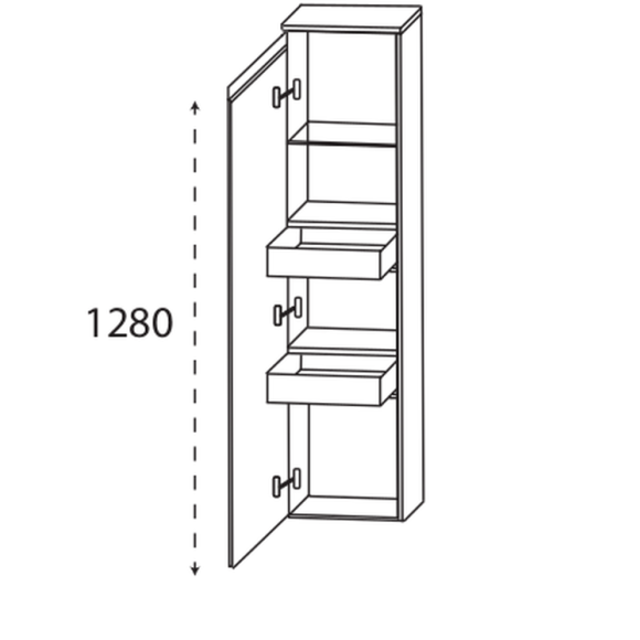 Puris New Xpression Mittelschrank mit Innenschubkästen, 30 cm