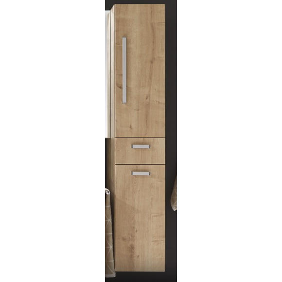 Puris Classic line Hochschrank mit Wäschekippe und einer Drehtür, 30 cm