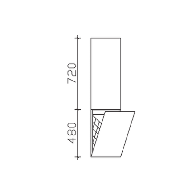 Pelipal Universelle Beimöbel Midischrank, 1 Tür, 1 Wäschekippe, 45 cm