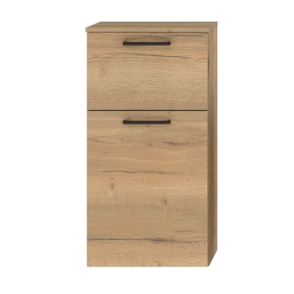 Nobilia Schnell-Lieferprogramm Sideboard mit Abdeckplatte, Anschlag links, Eiche Sierra, 45 cm