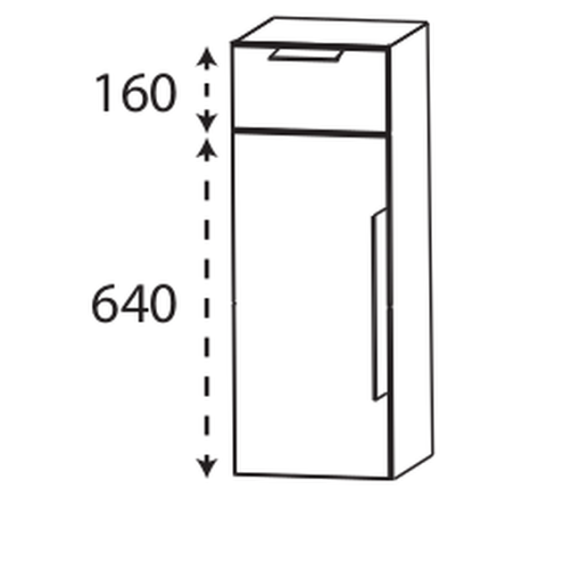 Puris Beimöbel Highboard, 30 cm