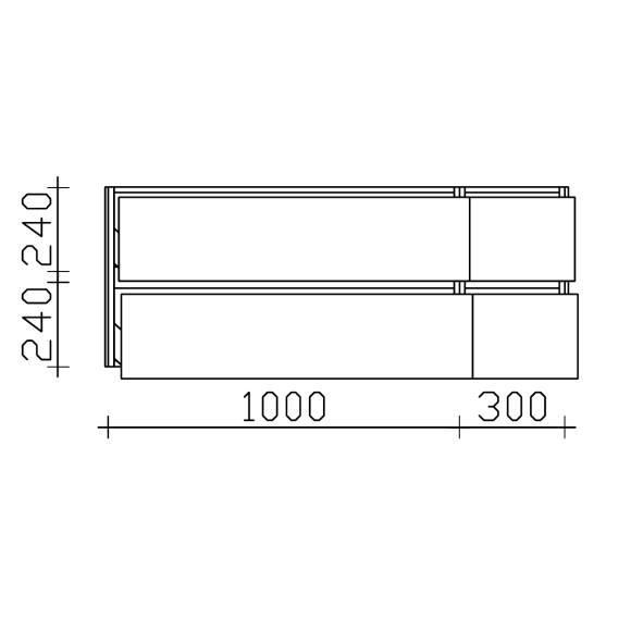 Pelipal Serie 6010 Waschtischunterschrank, 4 Auszüge, 132 cm