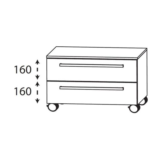 Puris Beimöbel Rollschrank, 60 cm