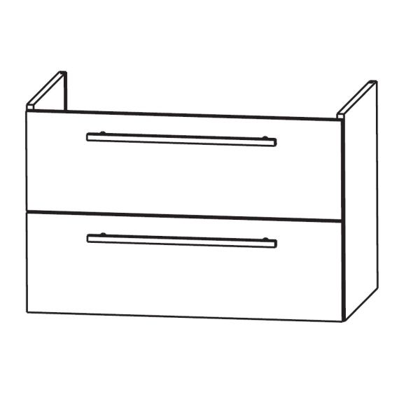 Puris Kera Plan Waschtischunterschrank mit Griff  für Connect Air Cube 600 von Ideal Standard, 50 cm