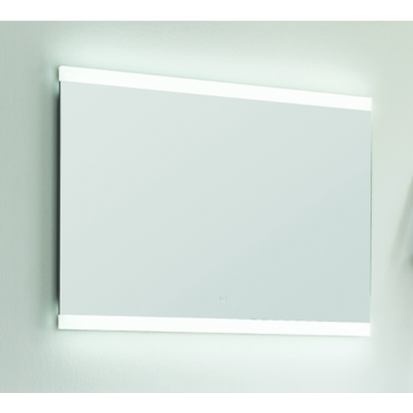 Puris Kera Plan Flächenspiegel, LED-Beleuchtung oben und unten, 90 cm