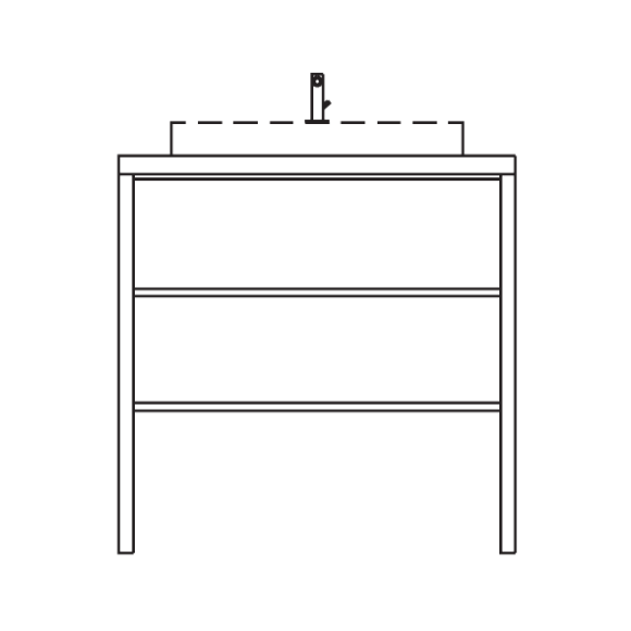 Pelipal Serie 9025 Waschtischunterschrank, 83 cm