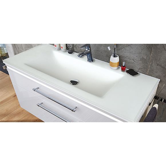 Puris Zubehör Glaswaschtisch Optiwhite matt, 120 cm