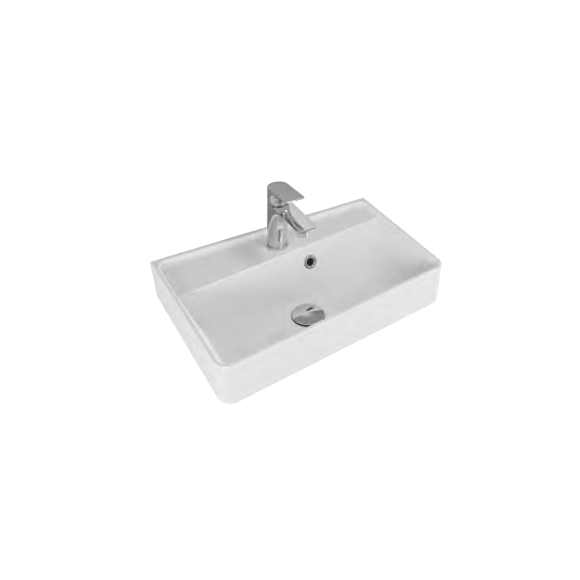 Pelipal Serie 6905 Mineralmarmor-Waschtisch, Becken links, 52 cm