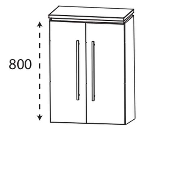 Puris Cool line Highboard mit zwei Drehtüren (variabel), 60 cm