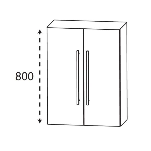 Puris Kera Plan Highboard, 60 cm