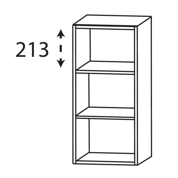 Puris Kera Plan Regal, maßvariabel, 15-60 cm