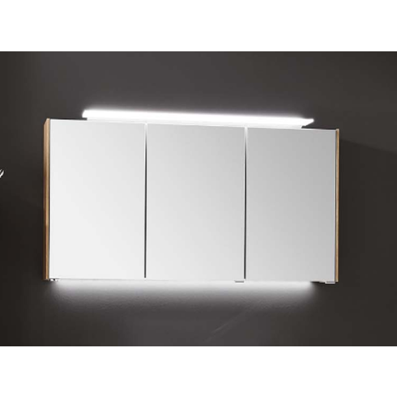 Puris D.Light Spiegelschrank, 1 LED-Aufbauleuchte "Clara", 122 cm