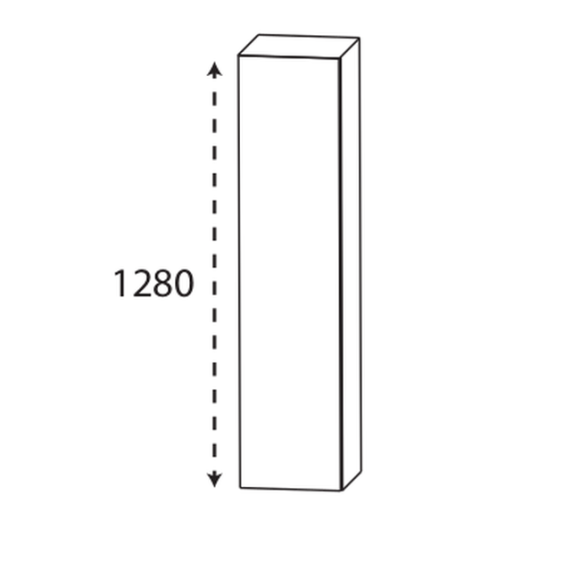 Puris Modern Life Mittelschrank mit der Technik Push to open, 30 cm