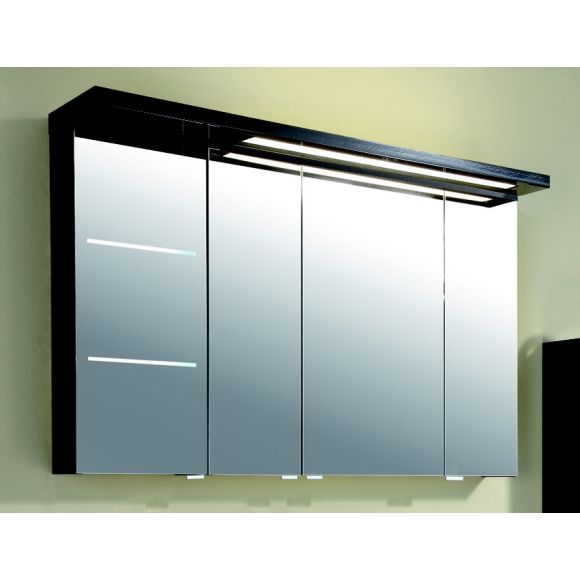 Puris Swing Spiegelschrank-Set,  LED-Lichtfenster links, 120 cm
