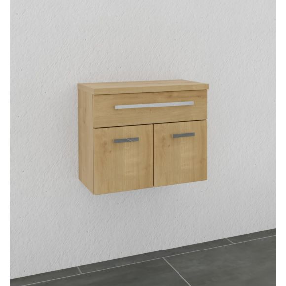 Puris Fine line Unterschrank mit zwei Drehtüren und Schubkasten, 60 cm