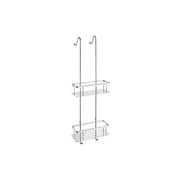 Smedbo Sideline Duschkorb Doppelt mit Bodenplatte in verchromten Messing, Verchromt