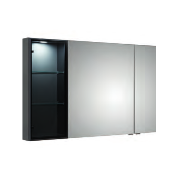 Pelipal Balto Spiegelschrank mit Vitrine, 90 cm