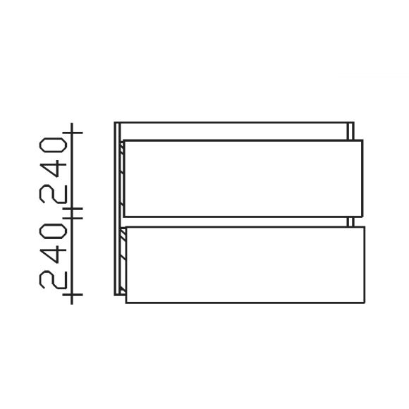 Pelipal PCON Waschtischunterschrank, Grifflos, 75 cm 