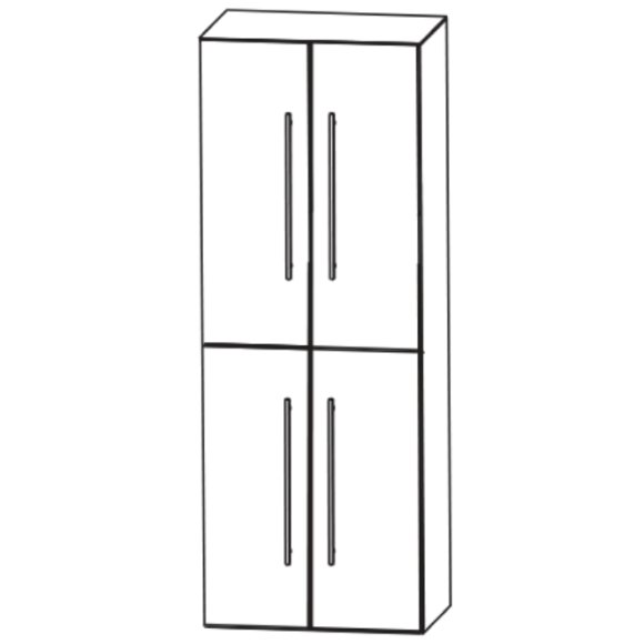 Puris Beimöbel Hochschrank, tiefenmaßvariabel, 60 cm