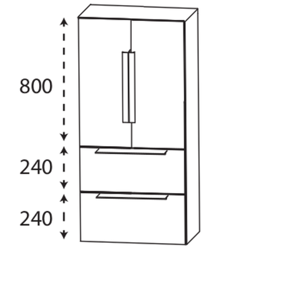 Puris Modern Life Mittelschrank, 60 cm