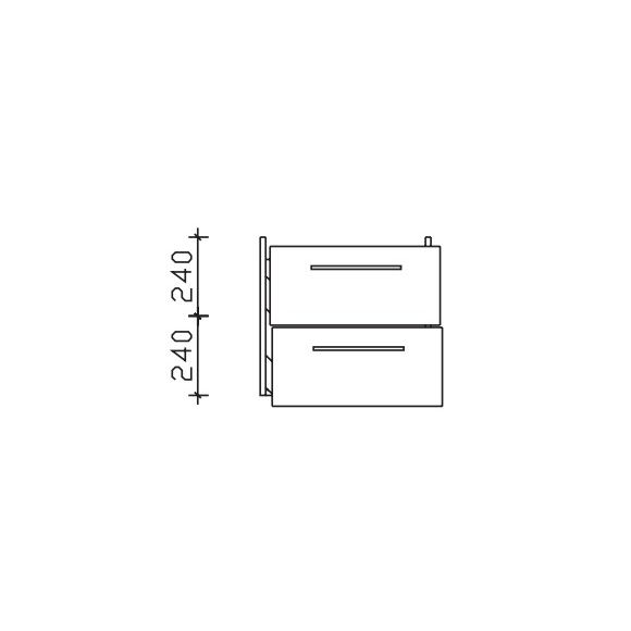 Pelipal Serie 9005 Waschtischunterschrank, 58 cm