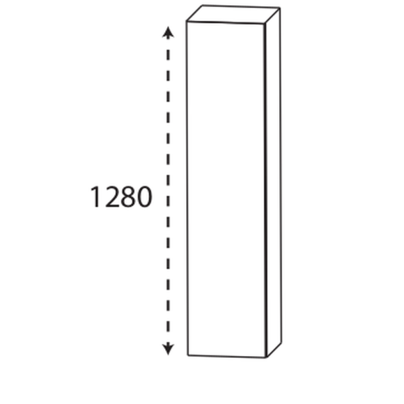 Puris Beimöbel Mittelschrank, Push to open, 30 cm