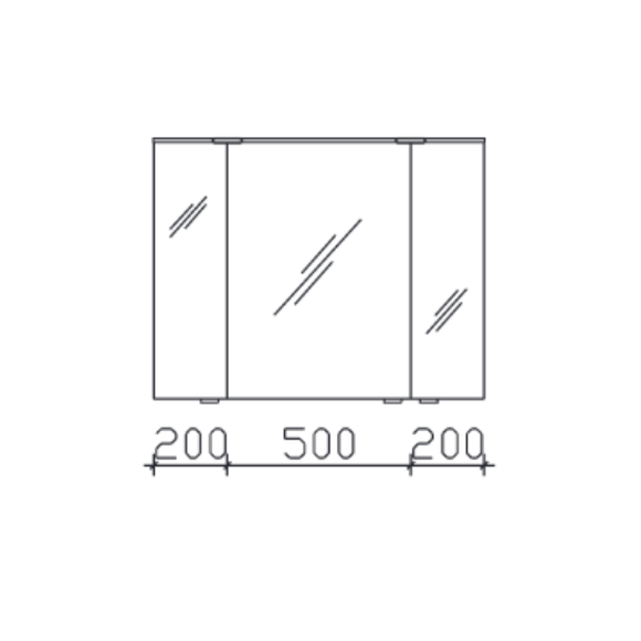 Pelipal Serie 6910 Spiegelschrank, 90 cm