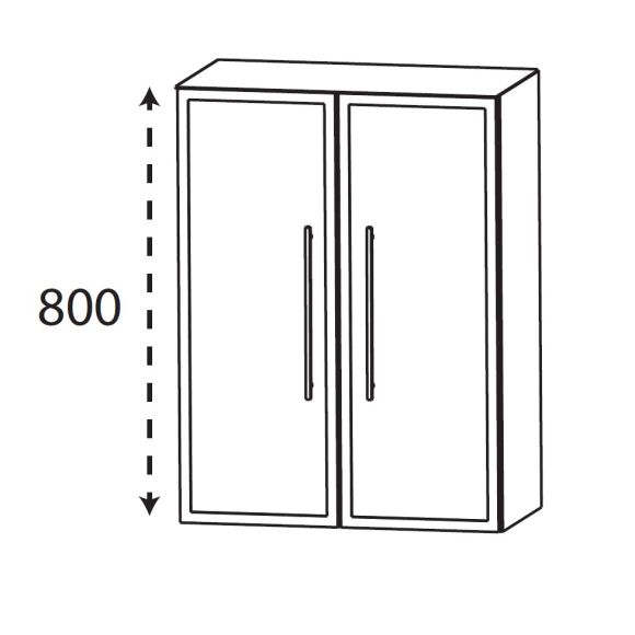 Puris Kera Plan Highboard, 60 cm