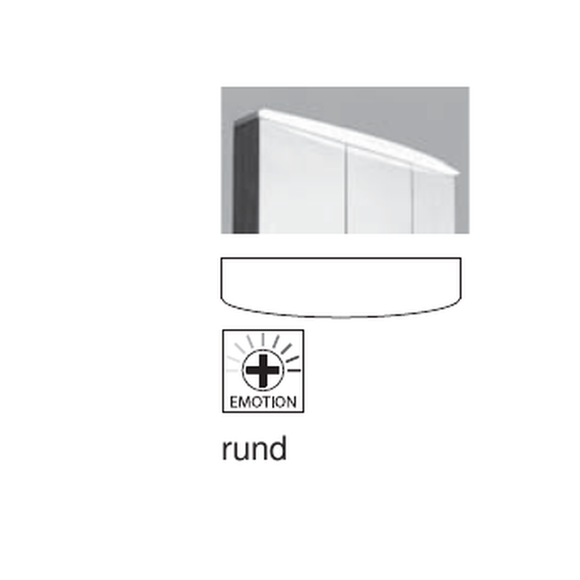 Puris Kera Plan LED-Beleuchtung rund, 1000 mm breit