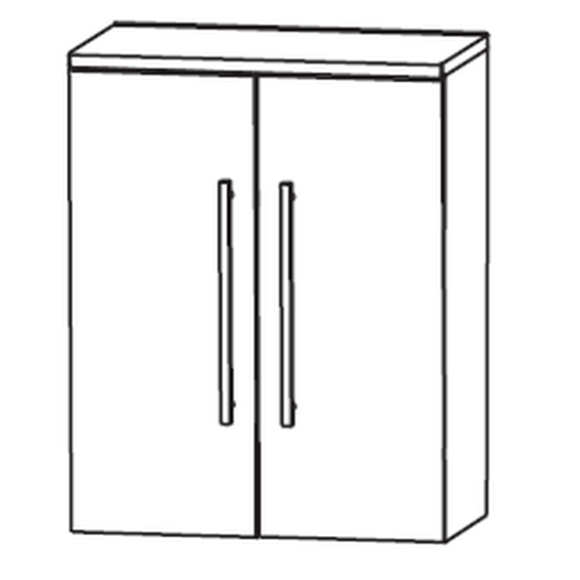 Puris Purefaction Highboard mit 2 Drehtüren, 60 cm