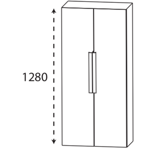 Puris Beimöbel Mittelschrank mit Griffleisten, 60 cm