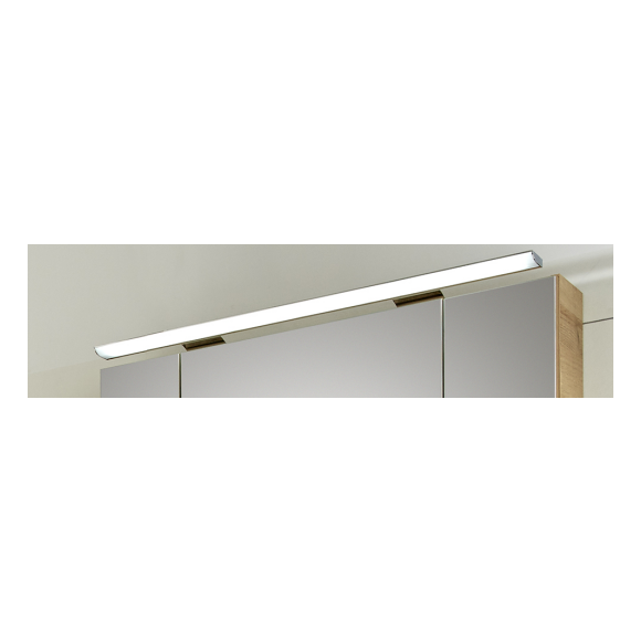 Pelipal Zubehör Aufsatzleuchte für Spiegelschrank, silber gebürstet, 12V LED, LM LED, 90 cm