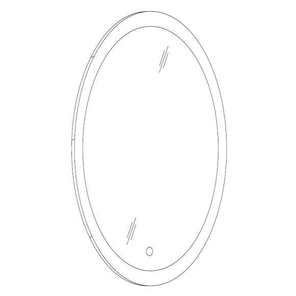 Marlin 3360line Spiegelpaneel mir Sensorschalter, 55 cm