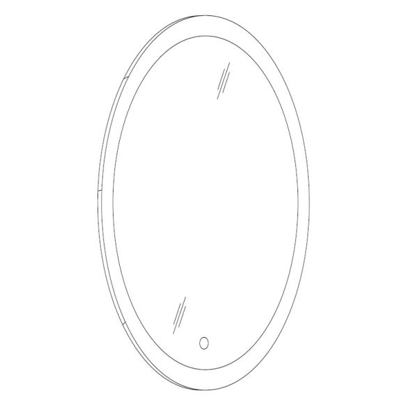 Marlin 3040city Spiegelpaneel mir Sensorschalter, 55 cm
