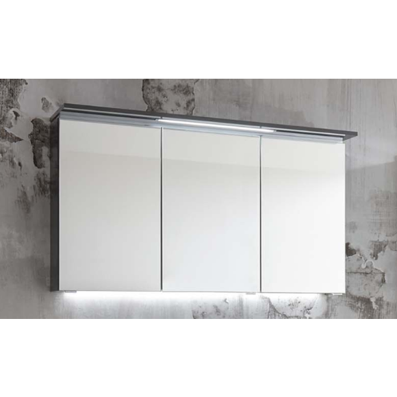 Puris Fresh Spiegelschrank mit LED-Beleuchtung, für Einzelwaschtische, 120 cm