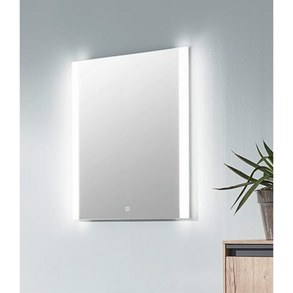 Puris Kera Plan Flächenspiegel, LED-Beleuchtung rechts und links, 90 cm