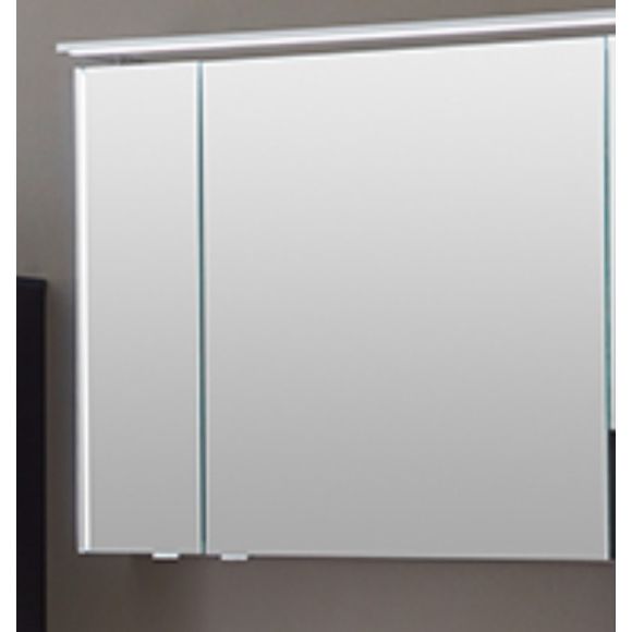 Marlin 3250star Spiegelschrank, 2 Türen , innen und außen verspiegelt, seitl. LED-Beleuchtung, 100 cm