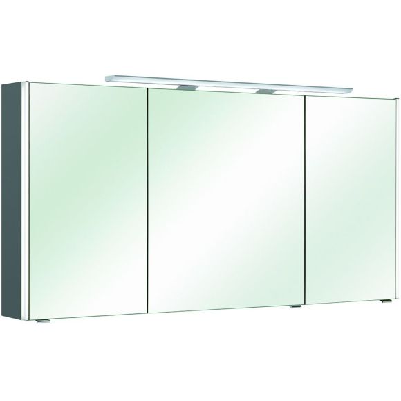 Pelipal Neutrale Spiegelschränke Spiegelschrank, inkl. LED-Aufsatzleuchte und Farbtemperaturwechsel, 142 cm