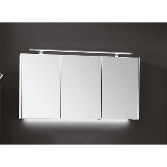 Puris neutrale Artikel Spiegelschrank mit der LED-Aufbauleuchte "Emilia" Aufbauleuchte, 122 cm