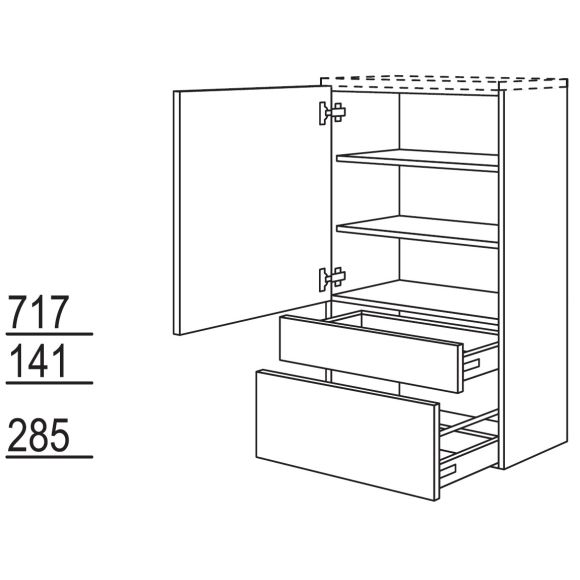 Nobilia LINE-N Midischrank, 50 cm