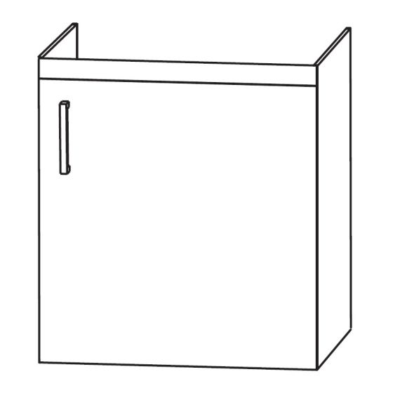 Puris Kera Plan Waschtischunterschrank für Subway 3.0, 40 cm