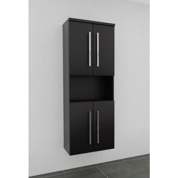 Puris Star Line Hochschrank mit offenem Fach, 4 Türen, 1 offenes Fach, 60 cm