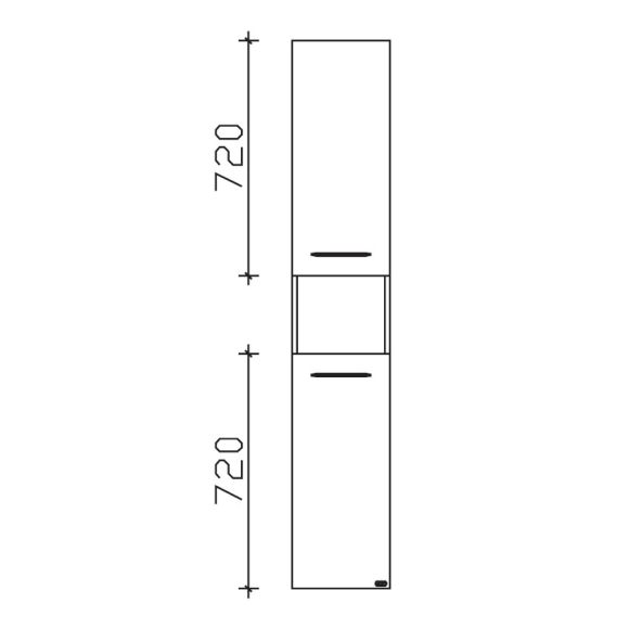 Pelipal Serie 7040 Hochschrank, 30 cm