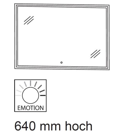 Puris Kera Plan Flächenspiegel, 160 cm